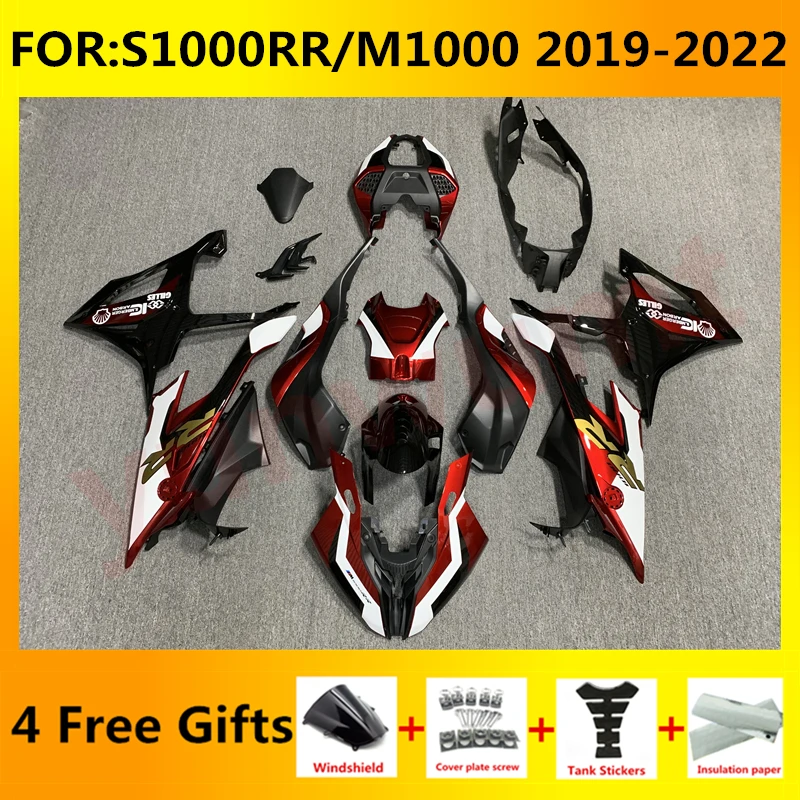 

NEW ABS Motorcycle full fairings kit fit For S1000RR S 1000 RR S1000 RR m1000 2019 2020 2021 2022 Fairing kits set red white