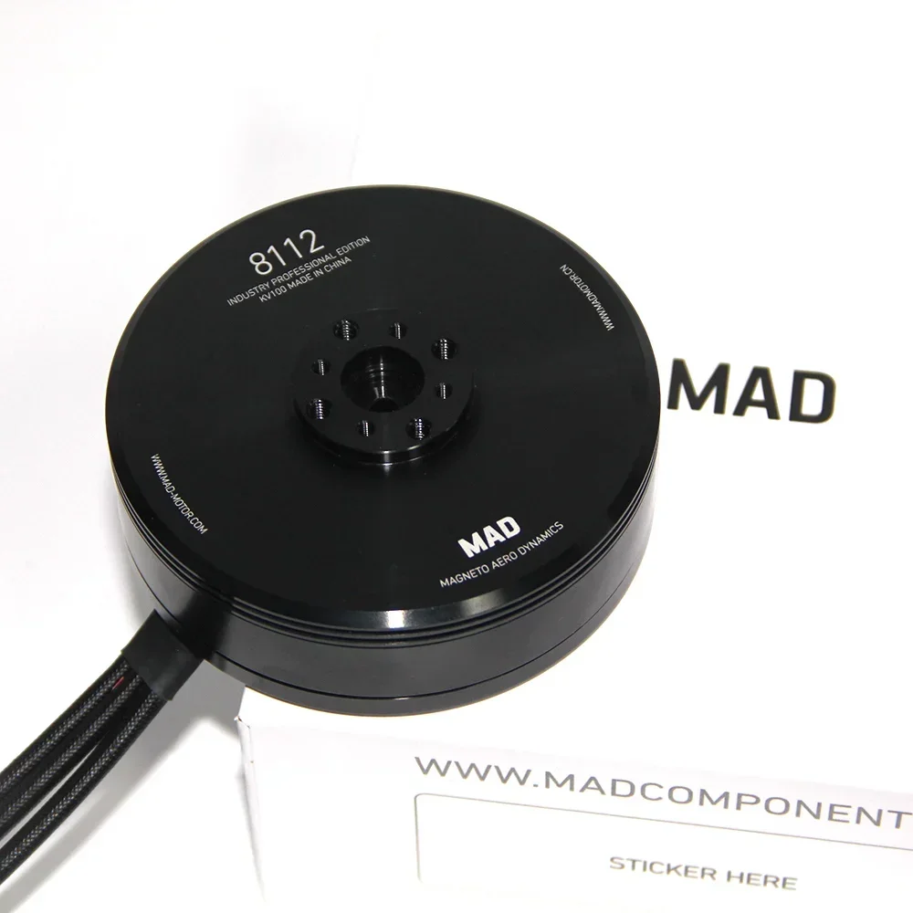 MAD 8112 IPE black V1.0 KV100 Large  DC Brushless Model Motors