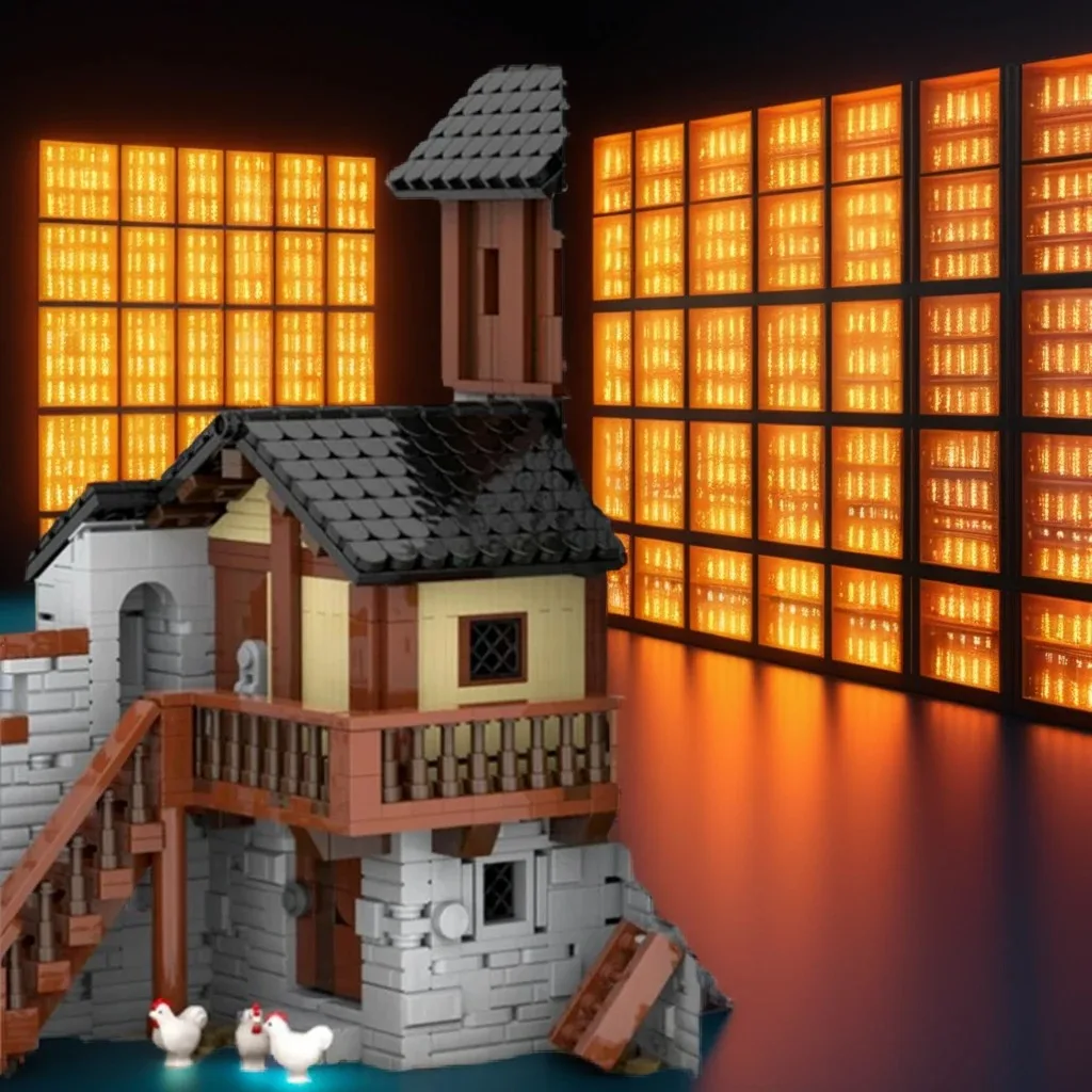 15539PCS MOC Alpine Castle Building Austrian Historic Architecture DIY Model Building Blocks Birthday Toys Gift