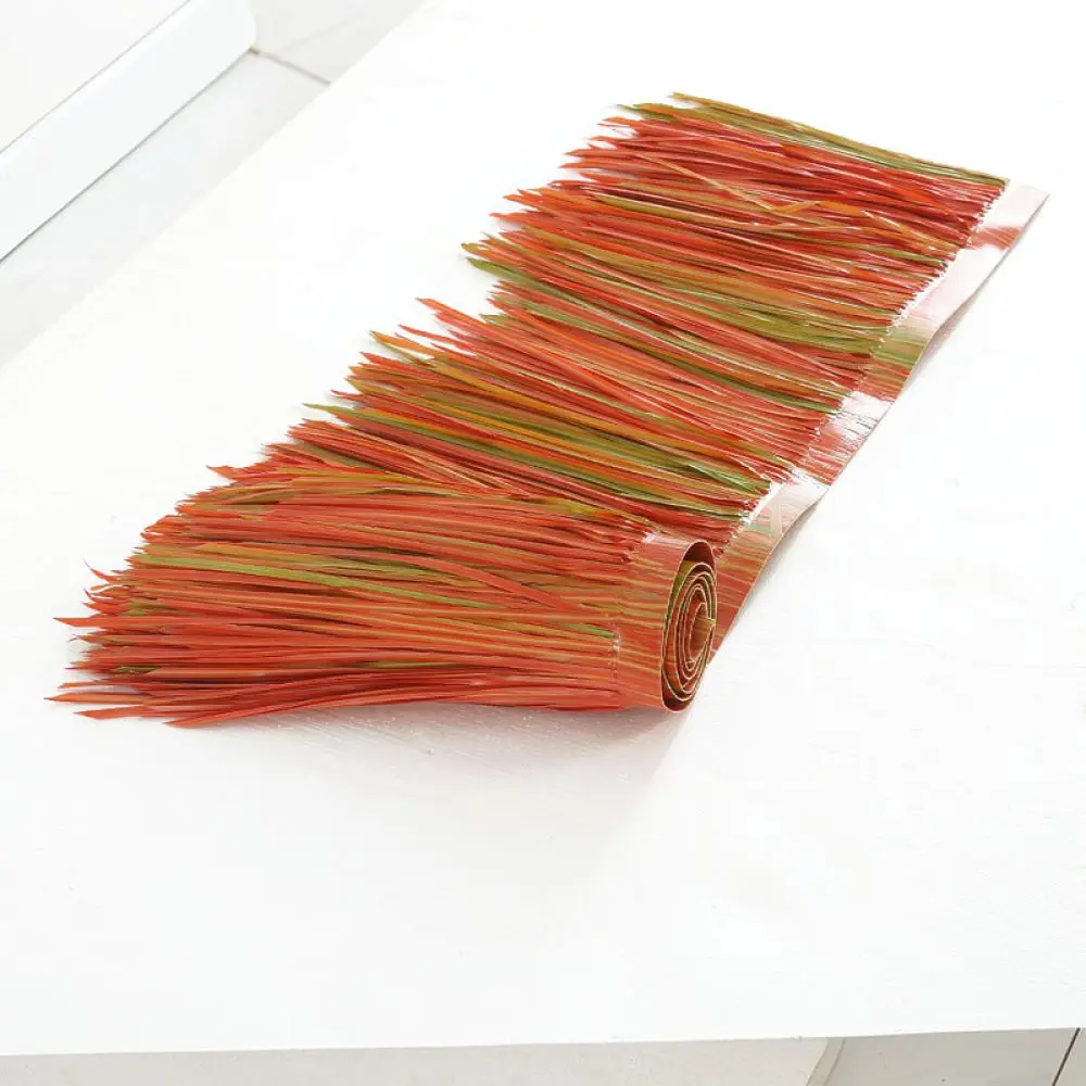 Simulation Thatch Tile Plastic Straw Material For Tropical Hut Roof Landscape Renovation Garden Gazebo Aesthetic Decoration