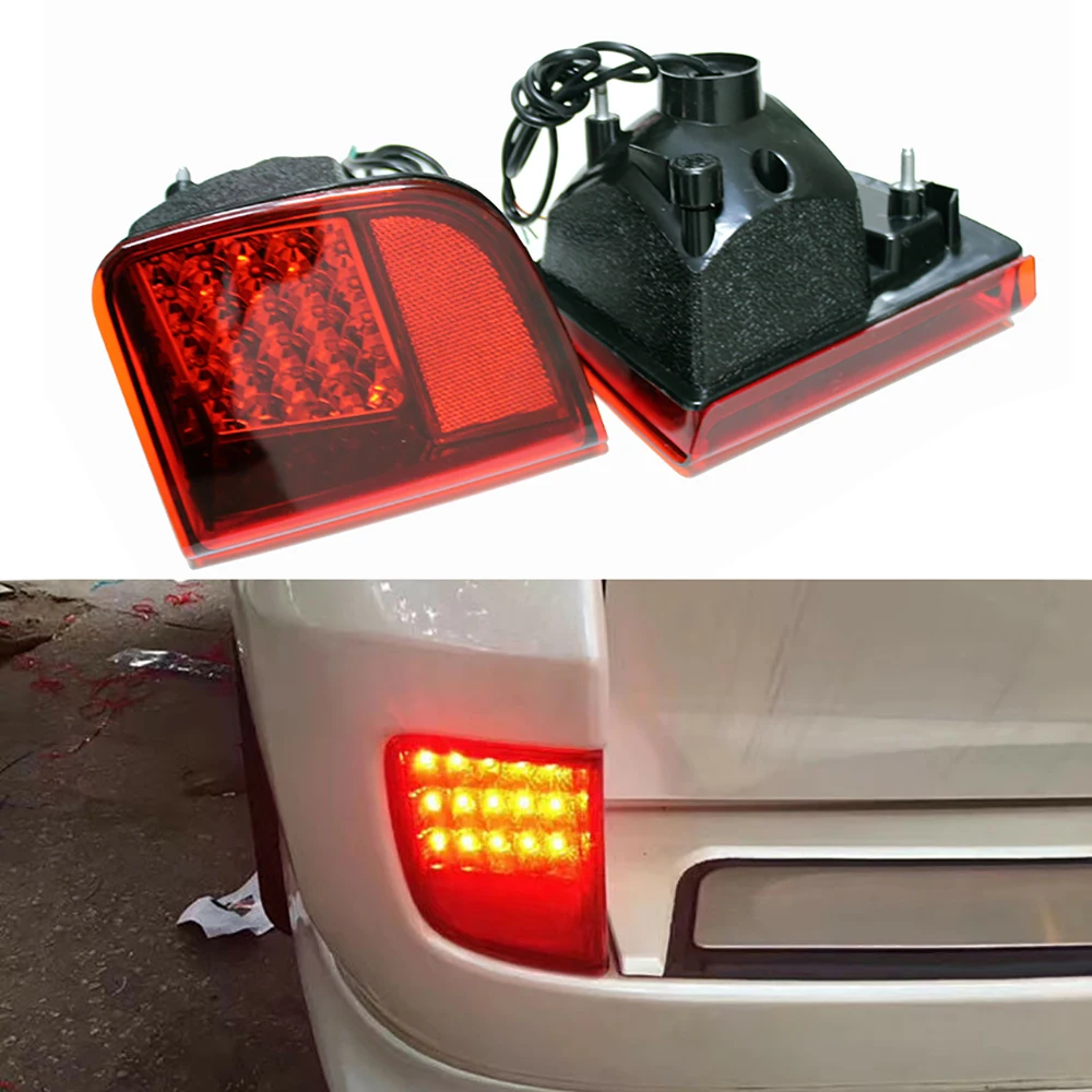 LED Rear Tail Fog Lamp Rear Bumper Light Replacement For Toyota Land Cruiser 200 FJ200 LC200 2008-2015 Car Accessories 2PCS