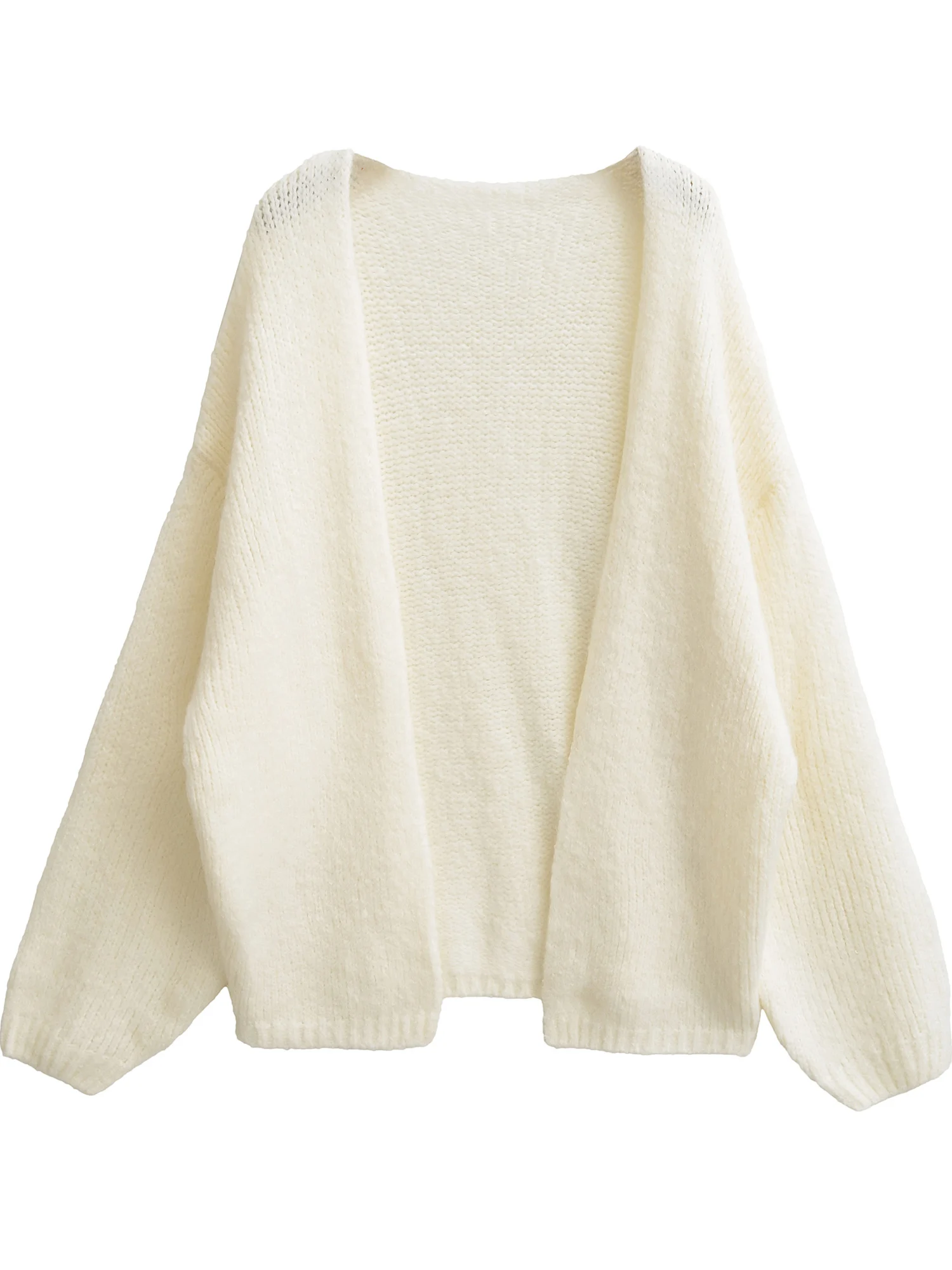 

Осень-зима Thiened свободный вязаный открытый кардиган женский мягкий уютный свитер с запахом пальто удобный v-образный вырез длинный све