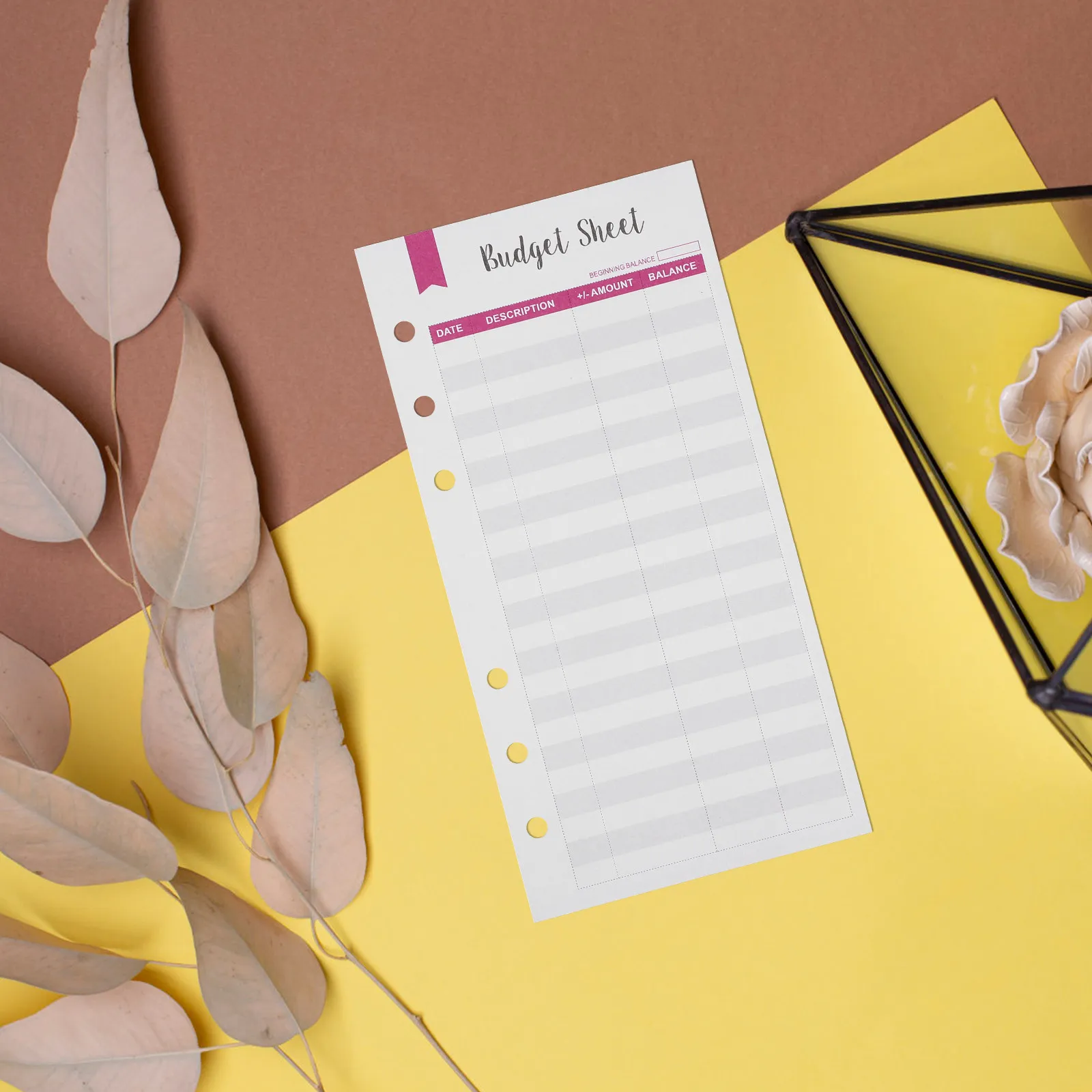 12Pcs Budget Planner Notebook Refills Thick Paper 6-Hole Punched for Binder Expense Tracker Cash Budget Organizer view 3