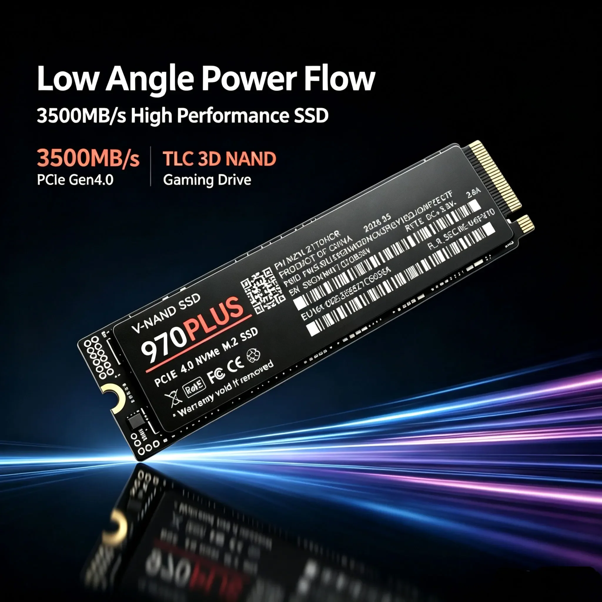 3500MB/s Internal M.2 NVMe SSD 970 PLUS PCIe Gen4.0 X4 TLC 3D NAND 500GB 1TB 2TB 4TB 2280 Gaming Drive For PS5 PC Laptop