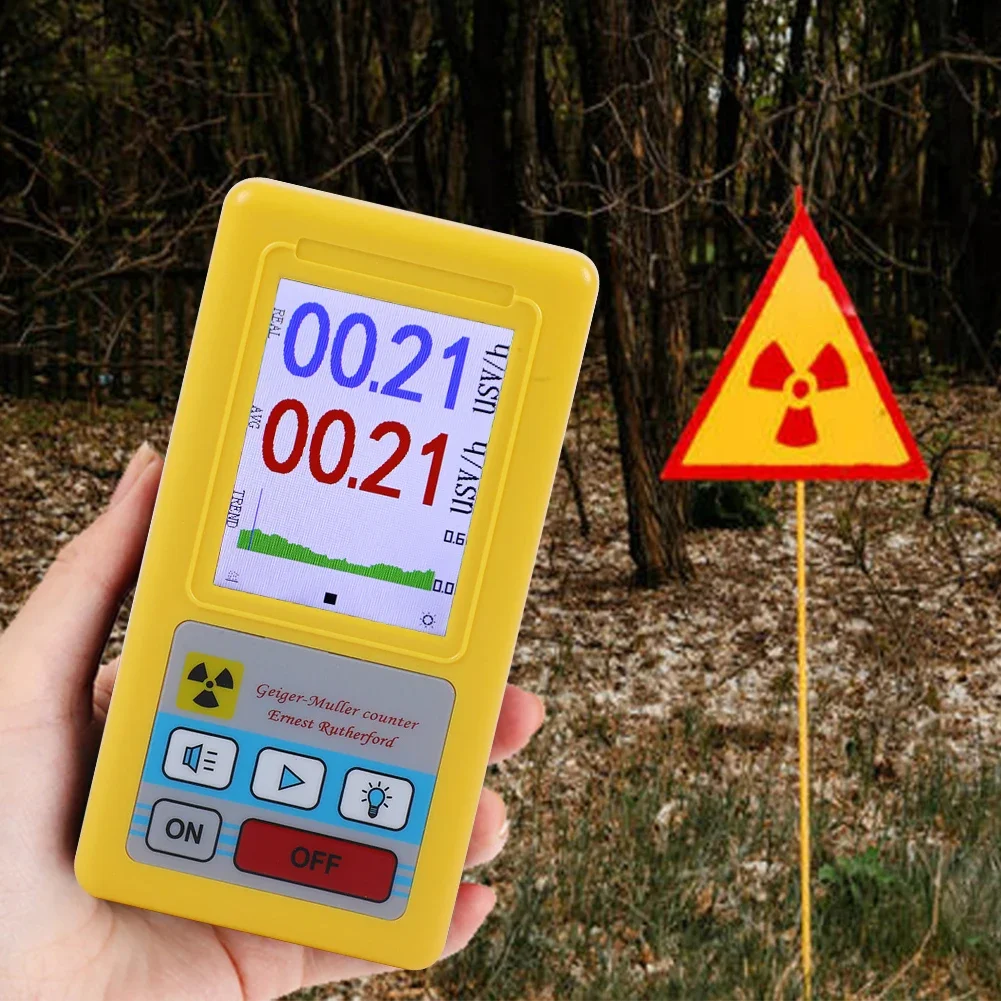 BR-6 Geiger Counter Nuclear Radiation Detector Radioactivity Dosimeter Personal Dosimeter Marble Tester X-ray Gamma Beta Detecto