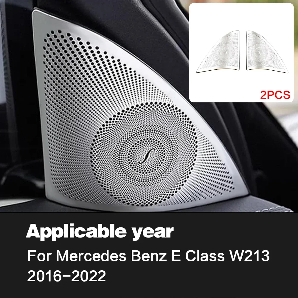 Car Door Audio Cover Speaker Decor Loudspeaker Trim Interior Accessories For Mercedes Benz W205 W213 X253 GLC C E Class E200