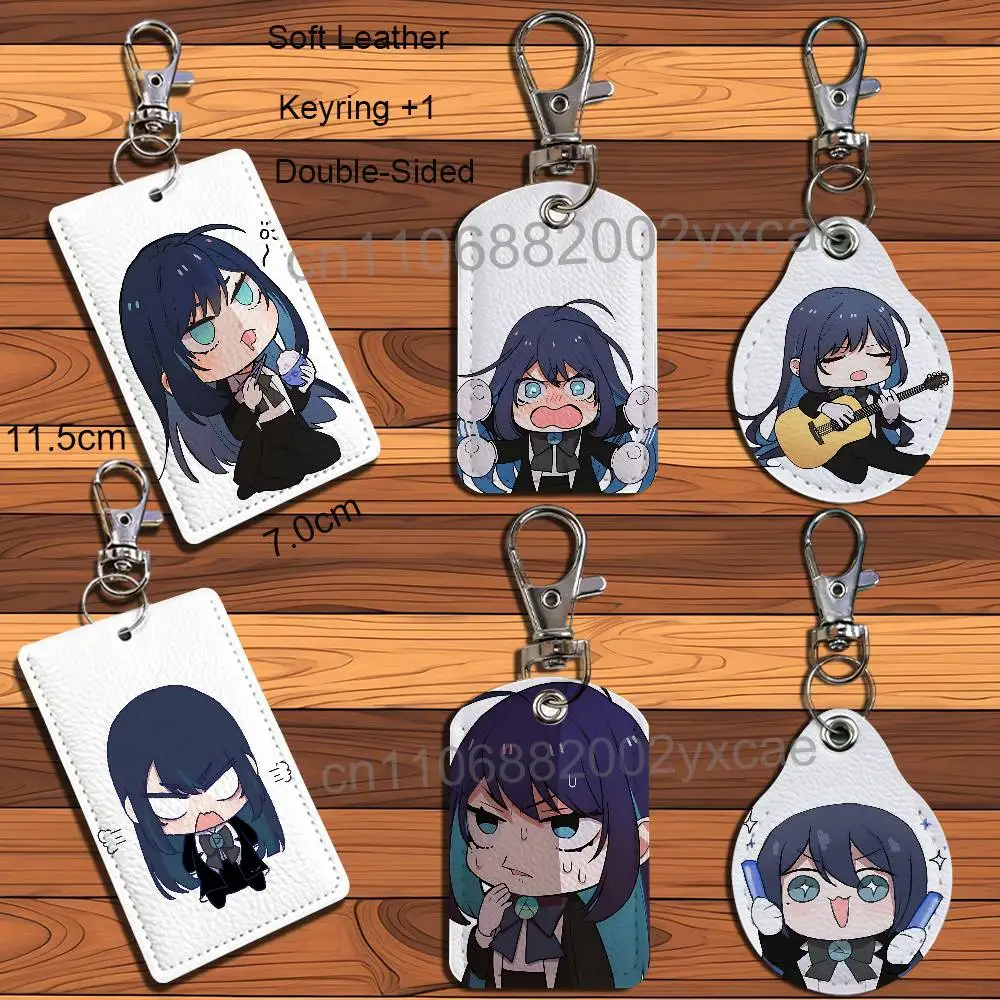 Because I want one ado Rectangle ID Card Case Keychain Access Card Bag Key Tag Ring Leather Card Holder Key Ring Access