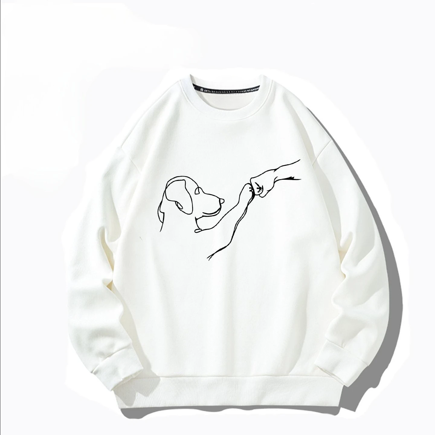 Trui Mannen Herfst Losse Sweatshirt Casual Kleding Unisex O-hals Top Warme Comfortabele Mode Streetwear Grappige Kleding