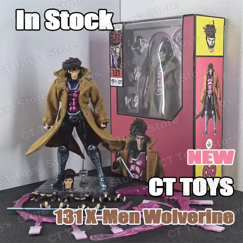

CT TOYS Gambit Figure Mafex 131 X-Men Wolverine Shf Anime Action Figure Collectible Model Statue Toy Gift