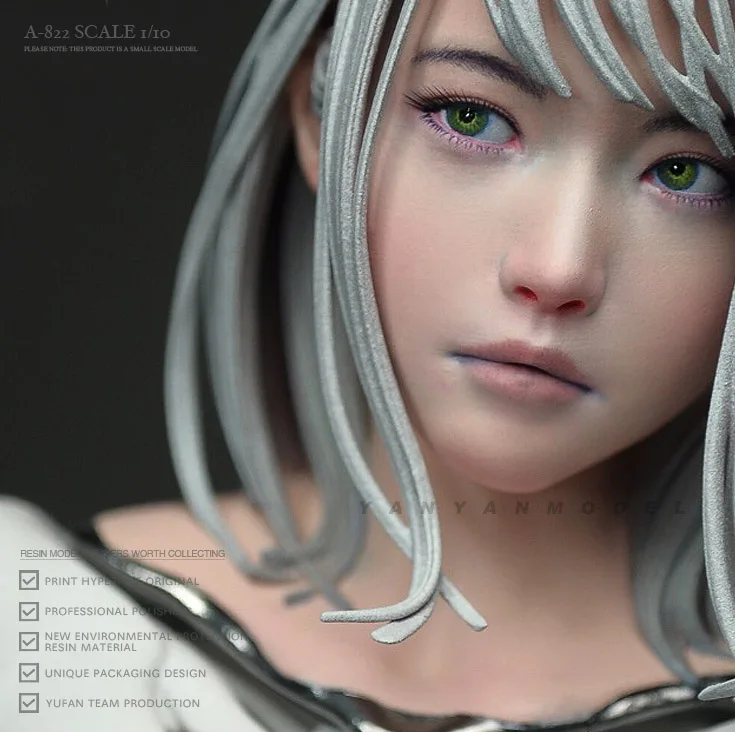 1/6 Resin bust model kits figure beauty colorless and self-assembled A-822