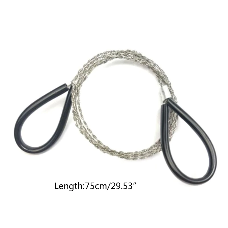 4 개의 스테인레스 스틸 와이어 톱 비상 톱 키트 팩 와이어 톱 서바이벌 스테인레스 스틸 포켓 전기 톱 배낭 장비 Dropship