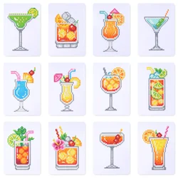 Momoart Diamond Painting Drink Cartoon DIY Rhinestone Pictures Full Round Drill Mosaic Juice Handmade Hobby