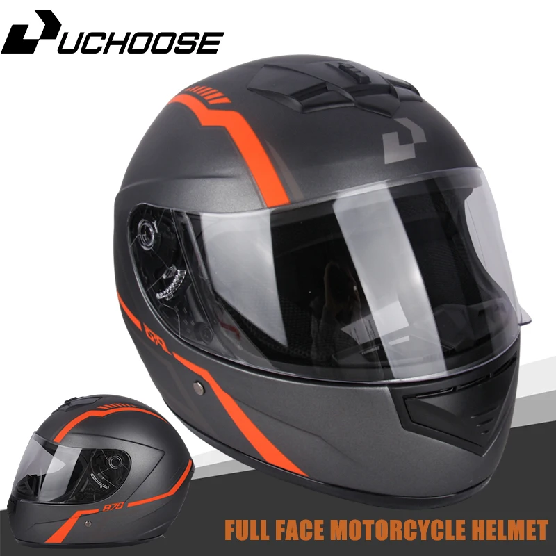 

Uchoose protective Helmet Safety For Scooter Casco Moto Capacetes Helmets Engine Full Face Casco Integral Motorsiklet Kask