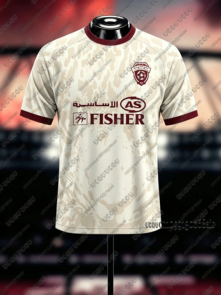 Summer New Men Football Jerseys Cycling Sports Shirts Al Fayha Fc Home Away Kits Quick Dry Jerseys Adult/Kids Team Uniform