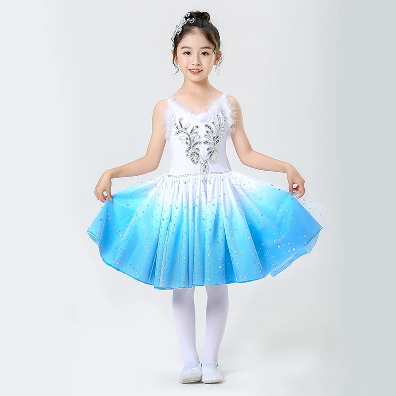 チュチュバレエドレス女の子ドレスダンスウェアステージ衣装パーティー妖精プリンセス子供服子供服エレガントカジュアル