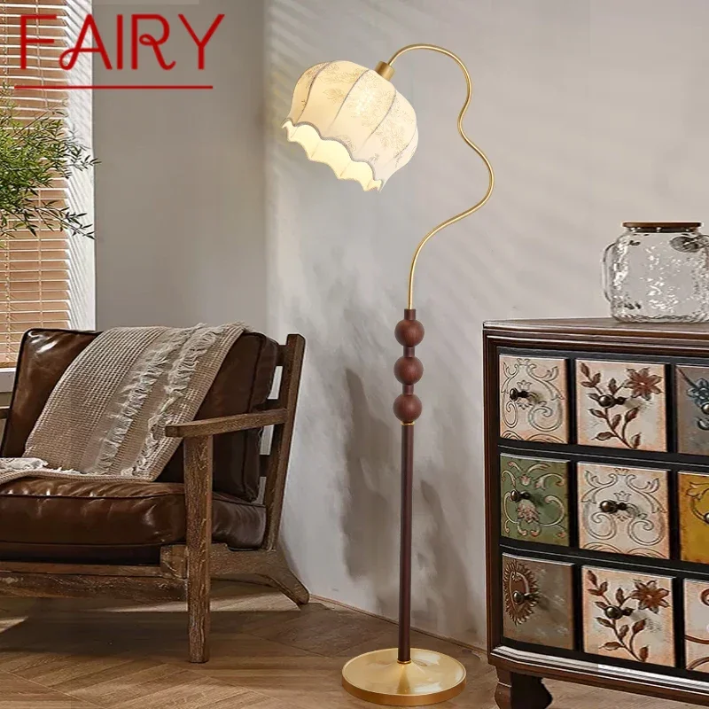 FAIRY Contemporary Floor Lamp Retro Art Bedroom Living Room Beside The Sofa LED Villa Hotel Decorative Standing Light