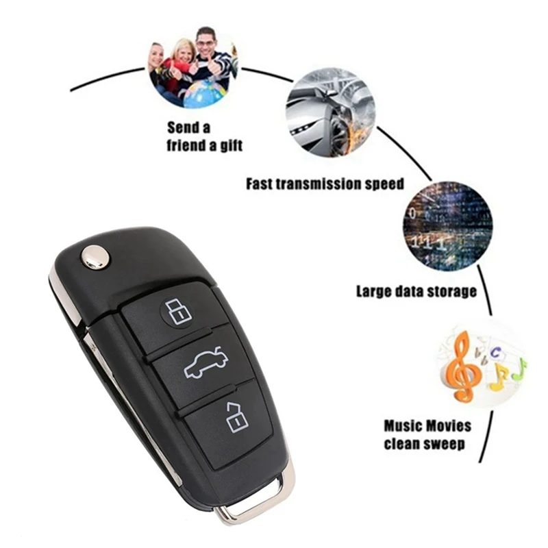 256G USB Flash Drive Car Key Memory Stick USB Drive USB Stick For Desktop PC Computer Laptop Bluetooth Speaker