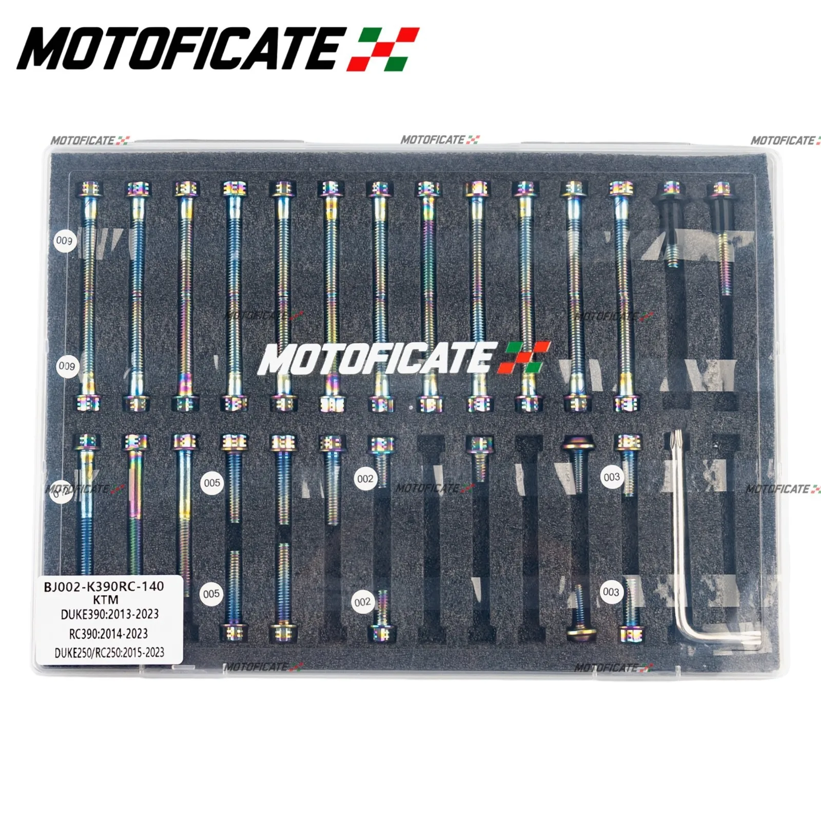 Stainless Engine Case Screws Set For KTM Duke 390 13-23 RC390 14-23 Duke 250 Motorcycle Stainless Steel Engine Case Bolts