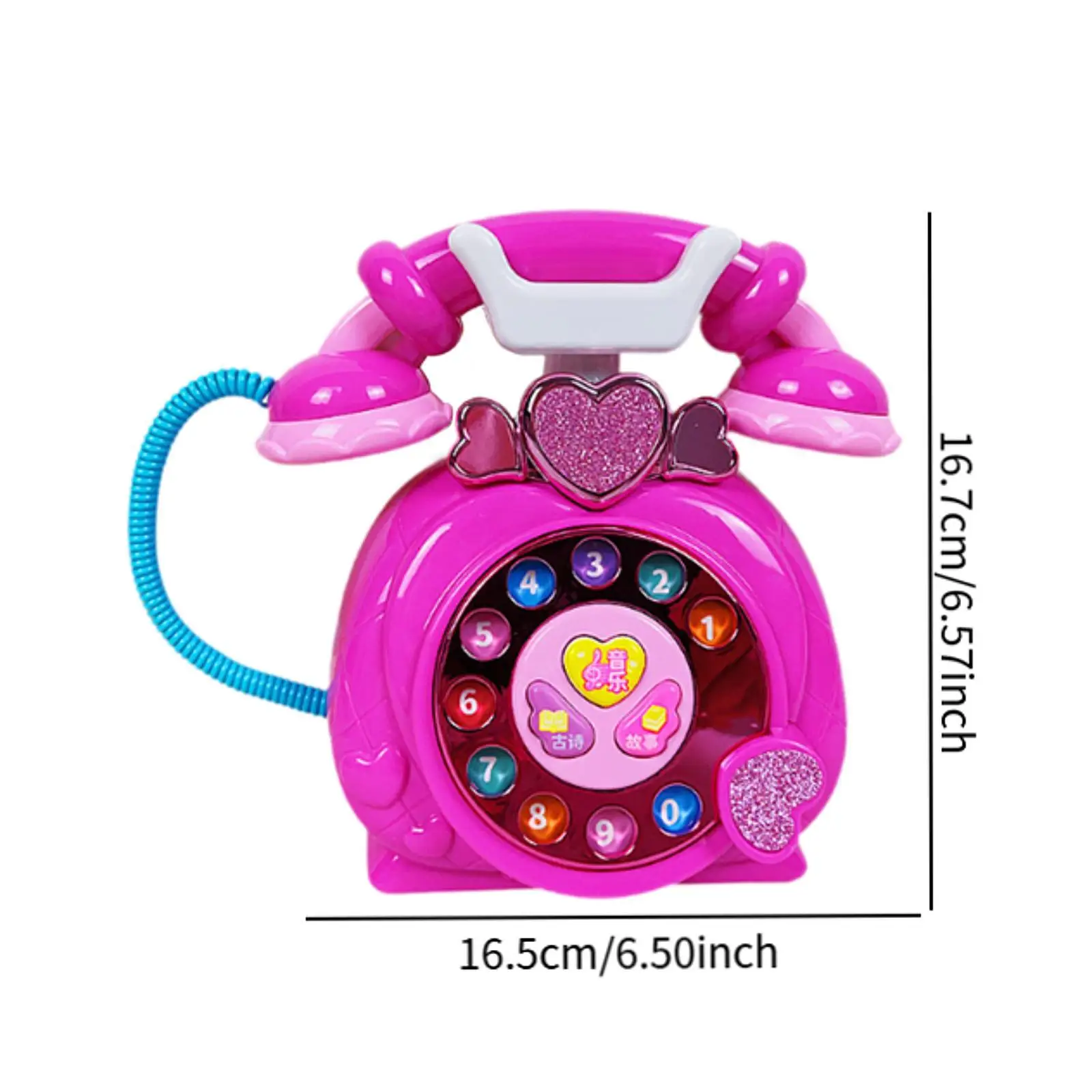 Children Phone Toy Kids Toys Early Education Birthday Gift Baby Telephone Toy Kids Musical Toy for Kids Boy Girl Children Ages 3