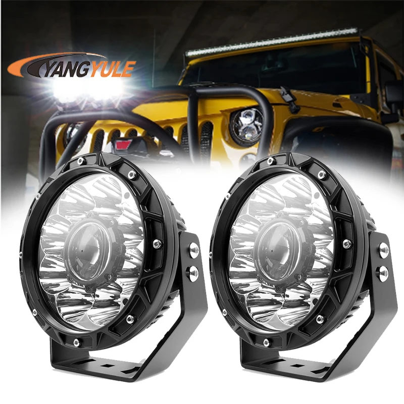 7 inch Round LED Light Bar 60W LED Work Light Car-styling Driving Light For Truck Tractor 4x4 Off Road