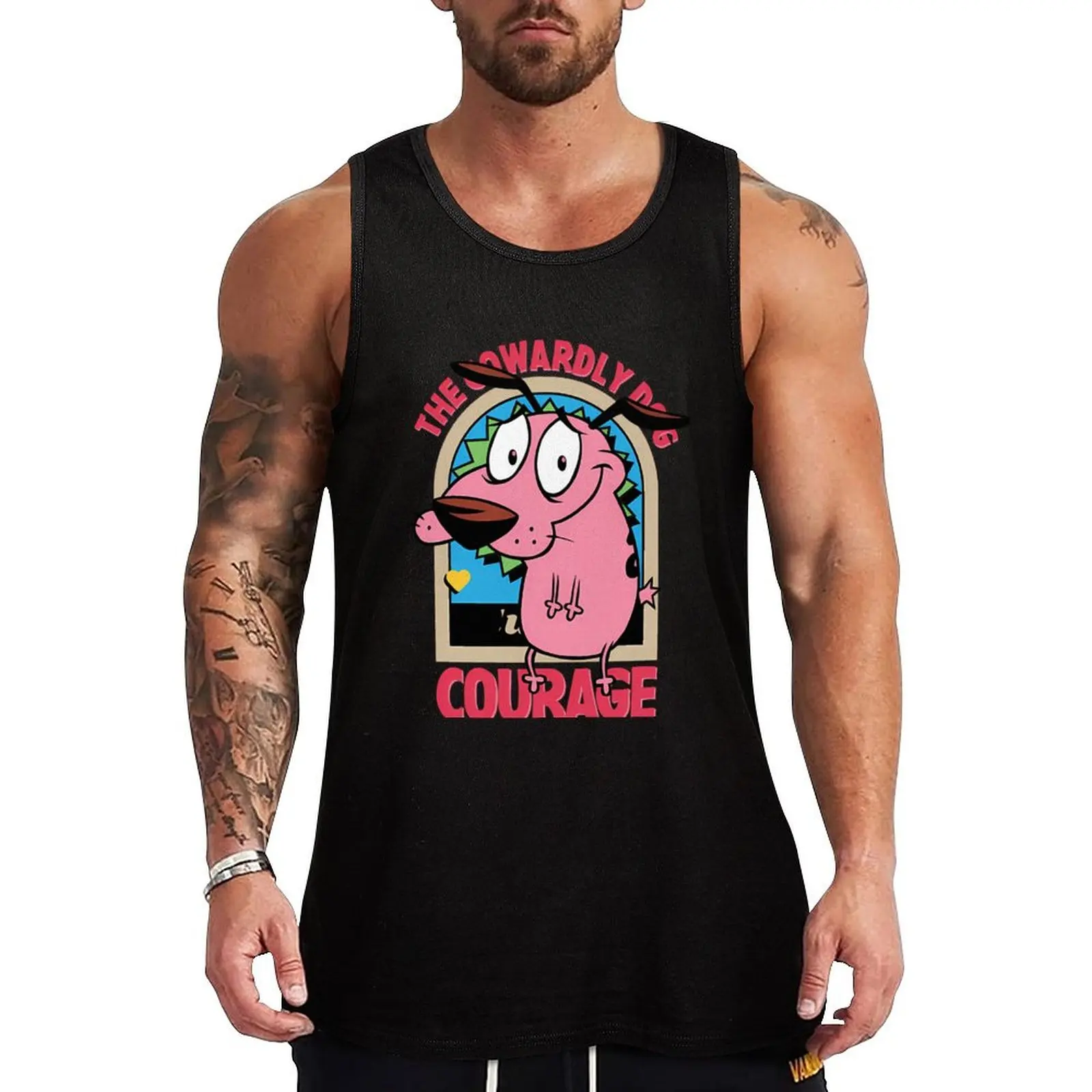 

courage dog Tank Top Vests Men's summer vest