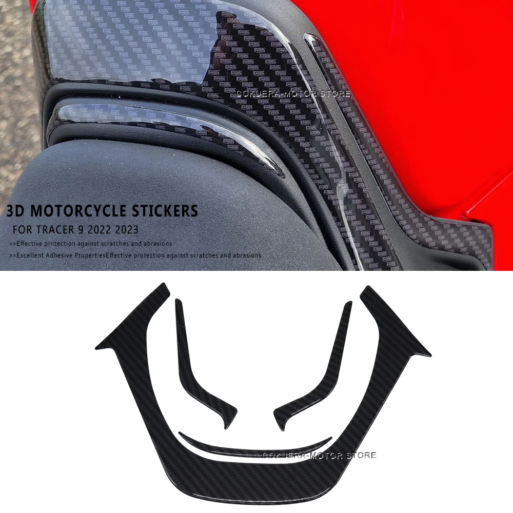 Motorcycle Accessories Resin Scratch Resistant 3D Sticker Blower Saddle Protection Stickers For Yamaha TRACER 9 2022 2023