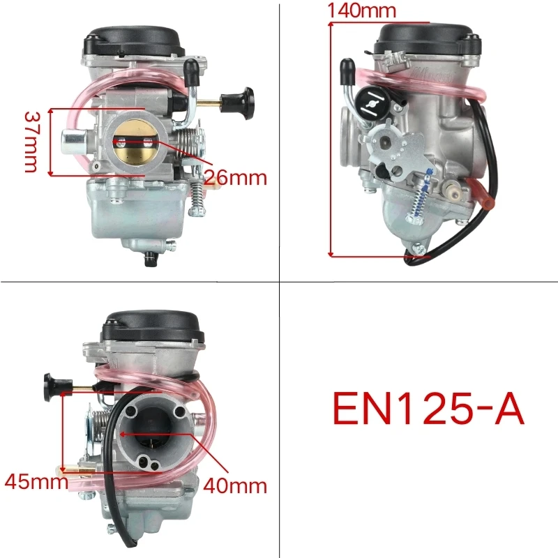 

26mm Motorcycle Carburador For Suzuki GZ 125 Marauder GN 125 GS125 EN125 125cc Engine Manual Choke Carb Drit Pit Bike