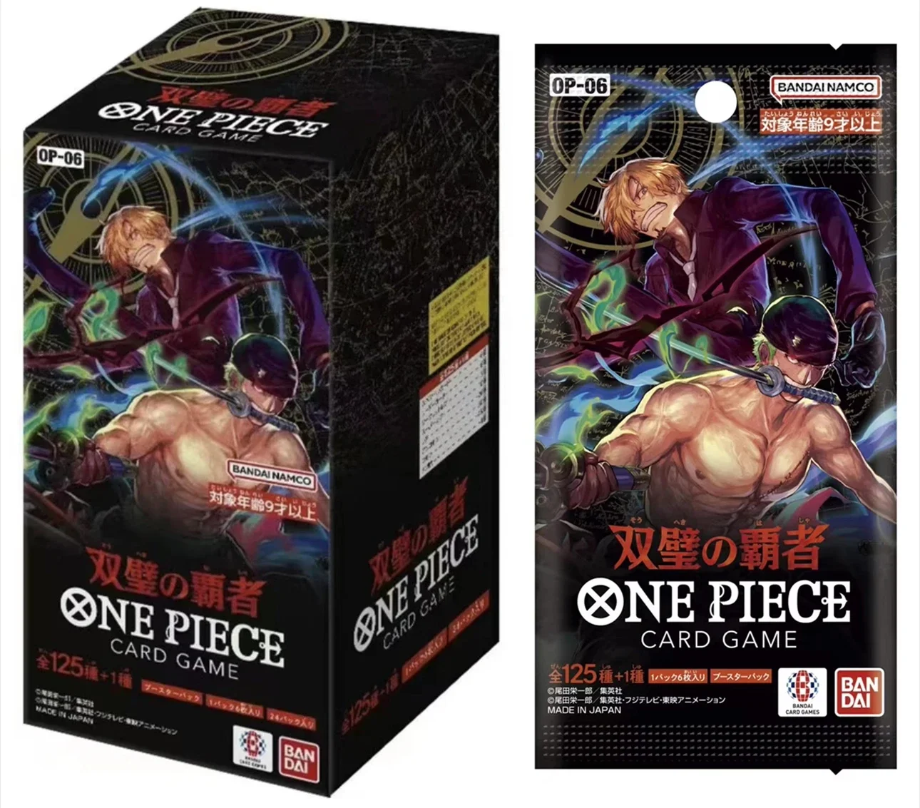 Original Bandai OPCG Anime Booster Box One Piece OP01 OP02 OP09 OP10 PRB01 Awakening of The New Era TCG Card Pack Toy Collection