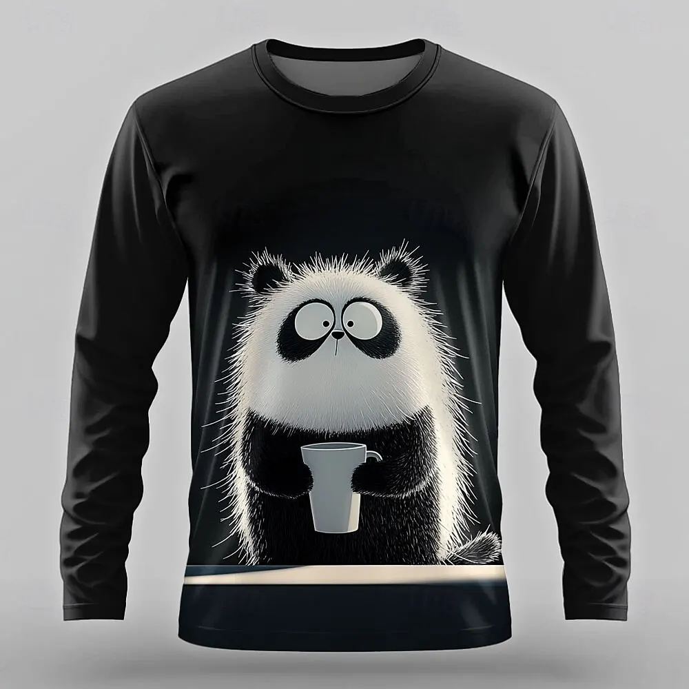 

Cute Animal Cats Pattern 3D Printed Men's Women's T-Shirt Autumn Daily Casual Round Neck Long Sleeve Tees Oversize Creative Tops