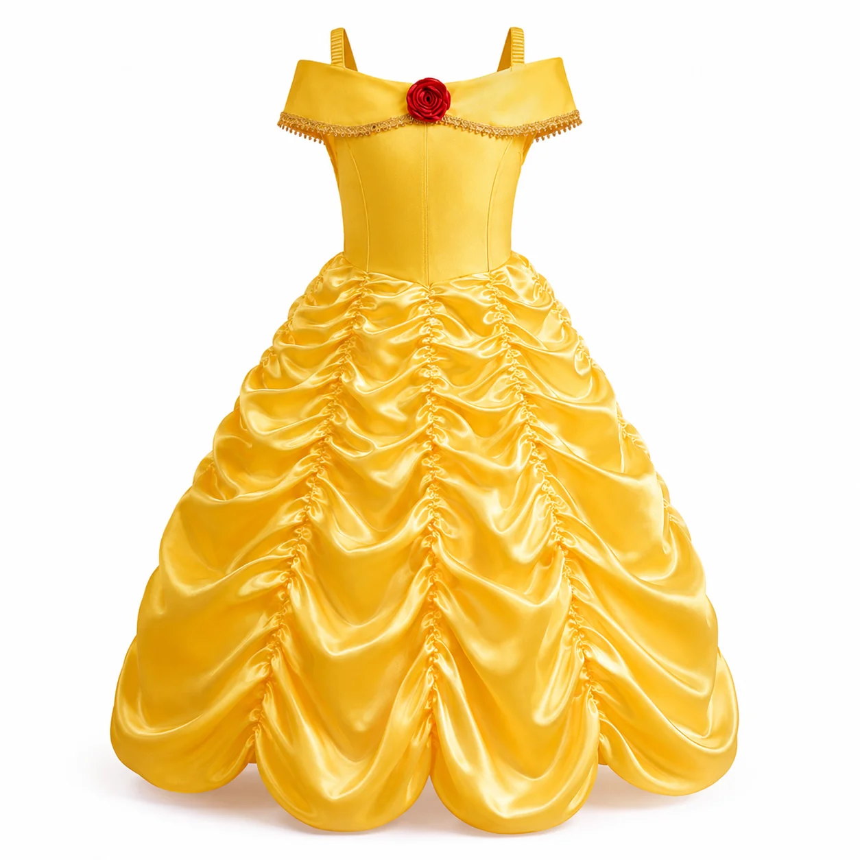 Girls Princess Dress Kids Cosplay Costume Fancy Tulle Ball Gown Children Halloween Birthday Party Role Play Disguise Book Week