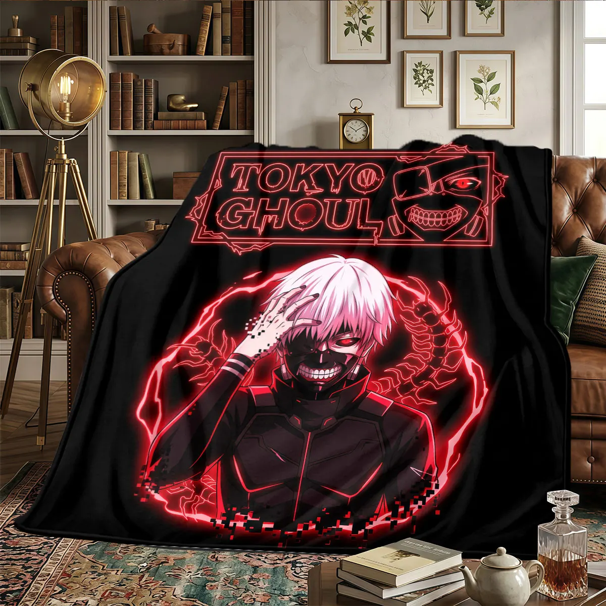 Tokyo Ghoul Patterns Home Blanket Lightweight and portable for Sofas Bedrooms Naps Warmth and Comfort Christmas Gifts -HE99
