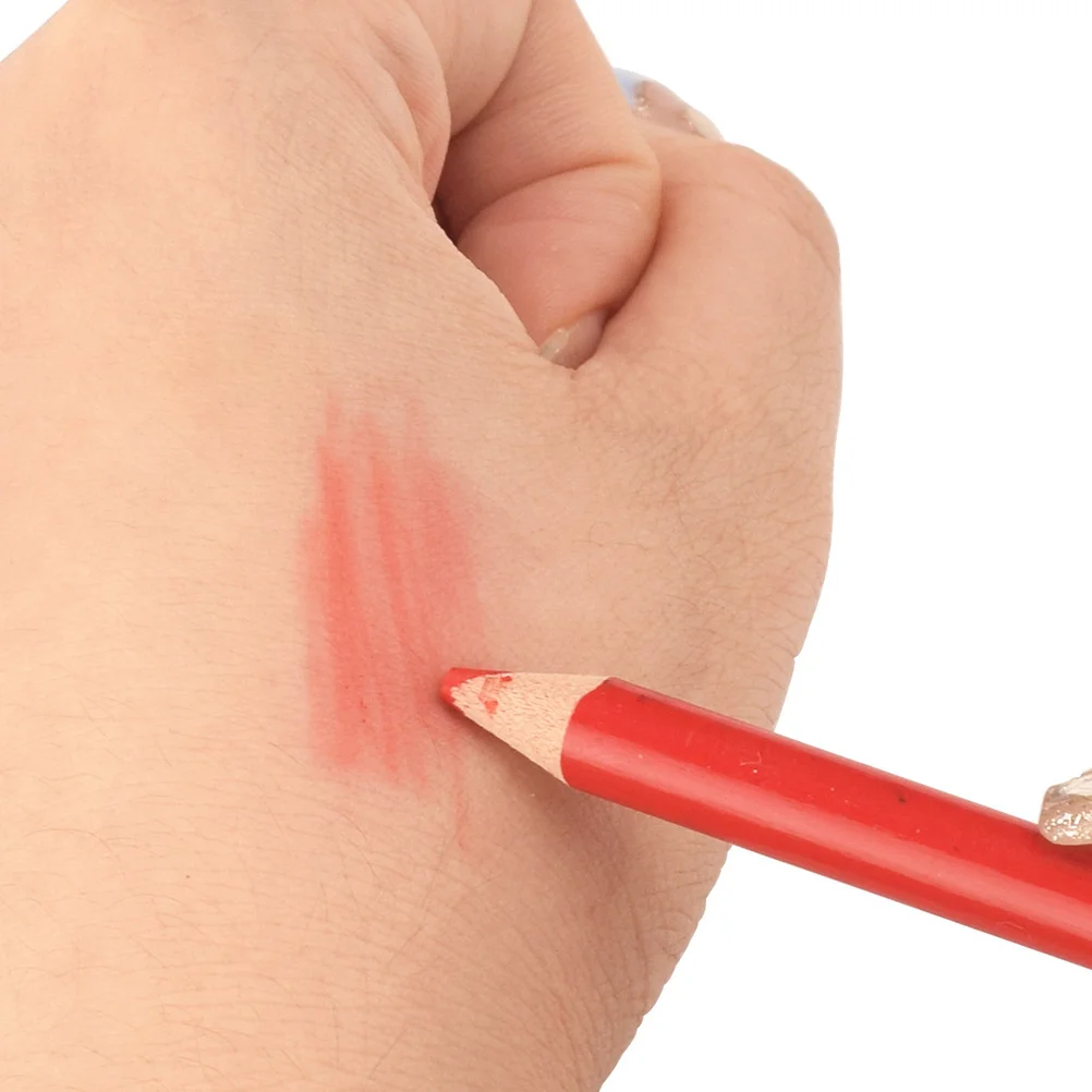 1 Set Wooden Eyebrow Pencils Waterproof Brow Pen Dark Brown Smudge Proof Portable Makeup Tool For Women Eyebrow Line Pen Beauty