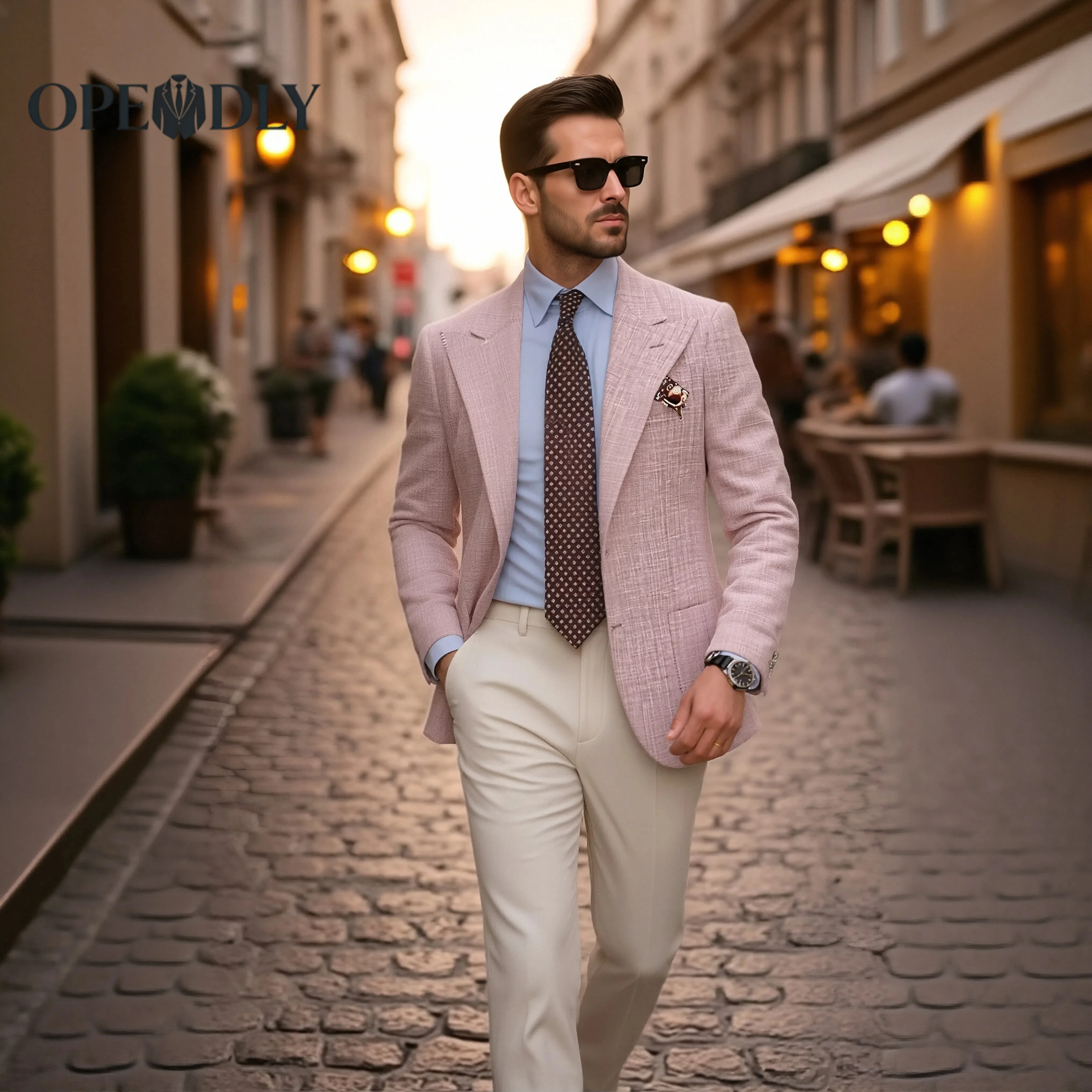 

Custom Tailored Mens 3 Piece Slim Fit Tuxedo Suit Set for Wedding Groom Blazer Vest and Dress Pants Formal Attire Groomsmen