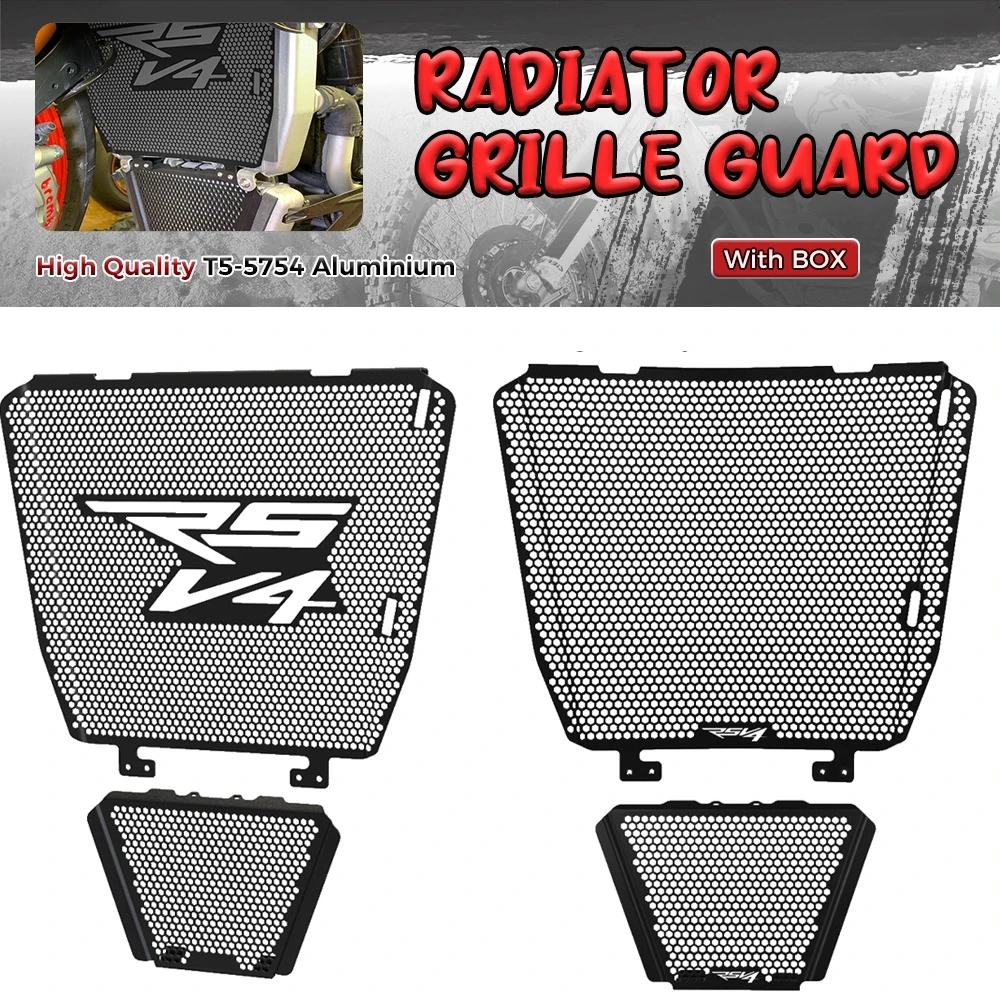 

2009-2024 For Aprilia Tuono V4 1100 Factory RSV4 1000 APRC RR 1100RR Motorcycle Radiator Guard Grille Protector Oil Cooler Cover