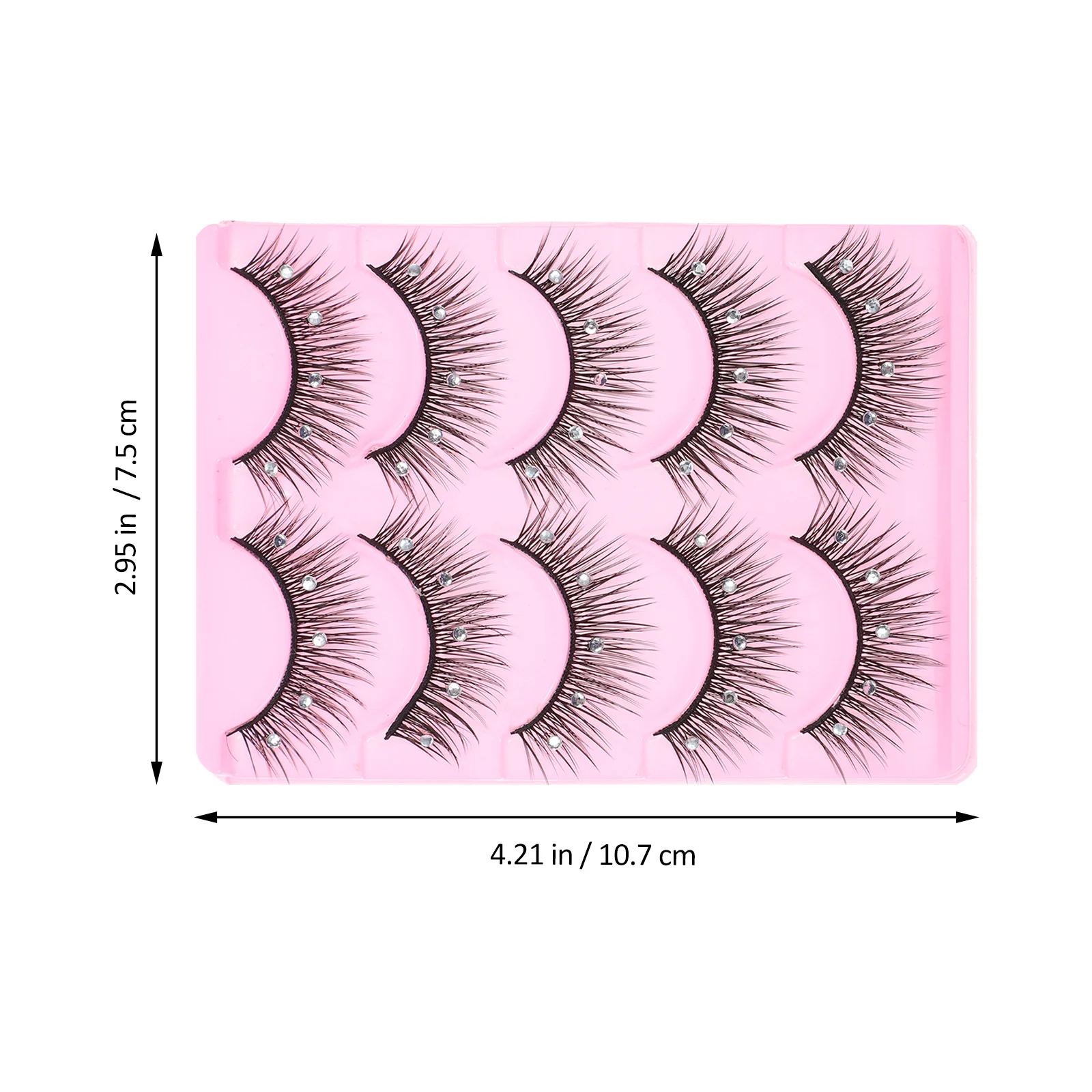 

False Eyelashes Rhinestones Women Extension Lashes For Party Makeup Full Eyes Lash Decors Fake Lashes