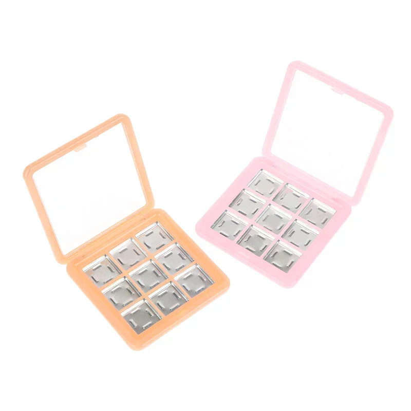 9 Grids Empty Eyeshadow Case Palette Eye Makeup Storage Dish For Women Girls Makeup Beginners DIY Eye Shadow Tool