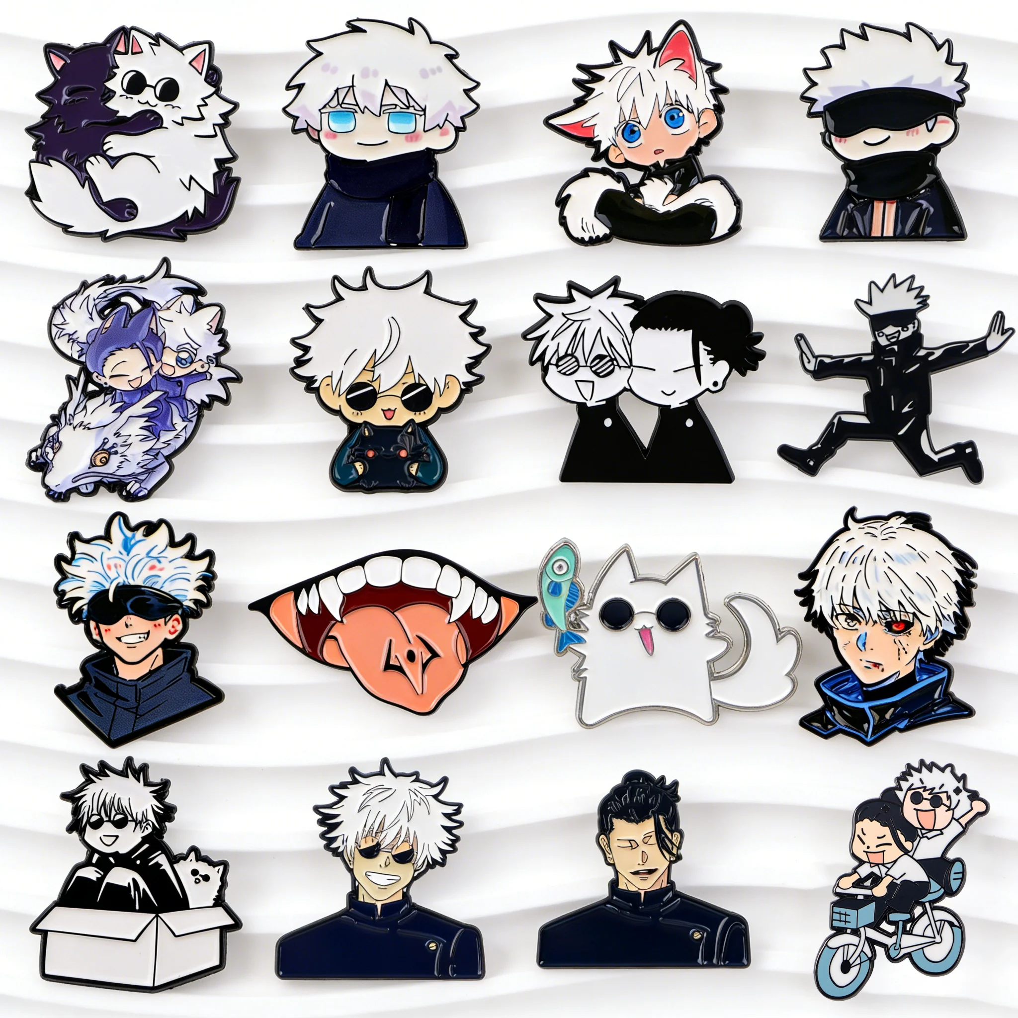 

Cute Cat Enamel Pins Manga Badge on Backpacks Cool Men Brooches For Jackets Clothing Bag Decoration Fans Collection Gifts