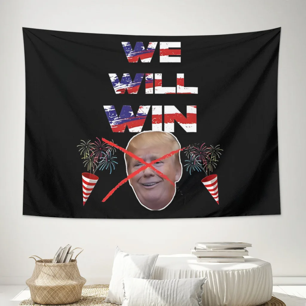 

WWW TRUMP Tapestry Home Decoration Bedroom Colored Tapestry Living Aesthetic Macrame Wall Hanging