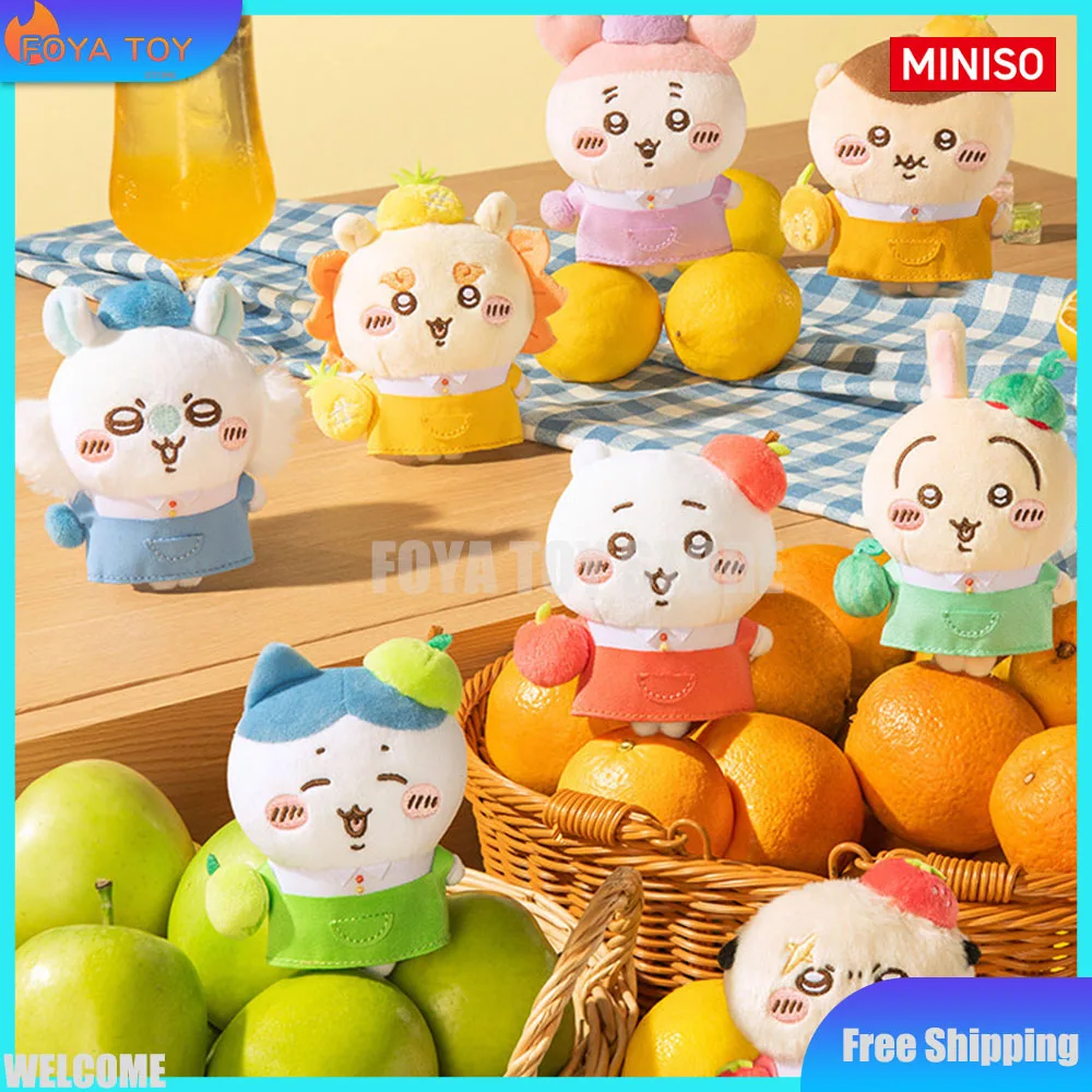 Neue Original MINISO CHIIKAWA Fruit Market Serie Blind Box Fruchtgeschäft-Verkäufer Plüsch-Anhänger Mystery Box Anime Geburtstagsgeschenke