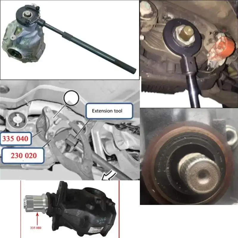 Zestaw narzędzi do demontażu mechanizmu różnicowego tylnej osi napędowej do BMW X3 X5 X6 RWD 4WD Wymień 335040 335050 335060 335080 230020