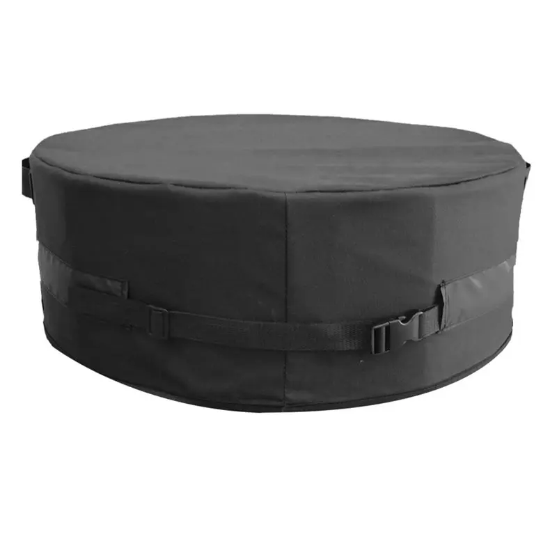 

2025 Hot Style Round Fire Pit Cover Outdoor For In-Ground 46-51 For Inch,600D Waterproof Weather-Resistant Polyester Cover
