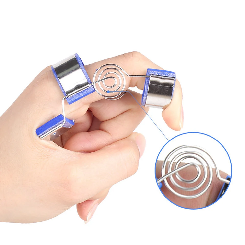 อุปกรณ์ดามนิ้ว อุปกรณ์พยุงนิ้ว อุปกรณ์ฝึกฟื้นฟูที่สะดวกสบาย อุปกรณ์ยึดนิ้วสำหรับนิ้วหัก ช่วยให้ดัดนิ้วให้ตรง