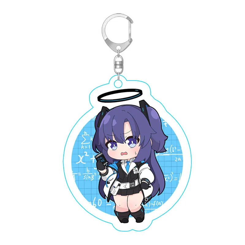 Cute Cartoon Anime Blue Archive Figures Hayase Yūka Rikuhatima Aru Cosplay Acrylic Keychains Bag Accessories Fans Christmas Gift