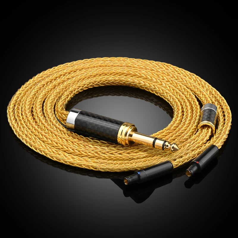 Ataudio hifi kopfhörer kabel hi-end 16 stränge occ core hd800 kopfhörer kabel für hd800 player kopfhörer 5