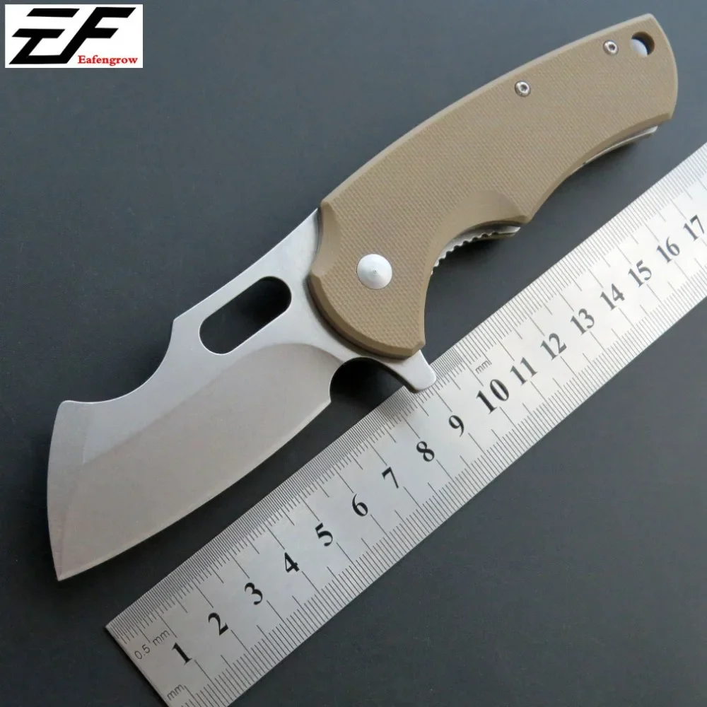 

New Eafengrow Ef13 Pocket Knives D2 Steel Blade G10 Handle Camping Knife Outdoor Hunting Folding Knife