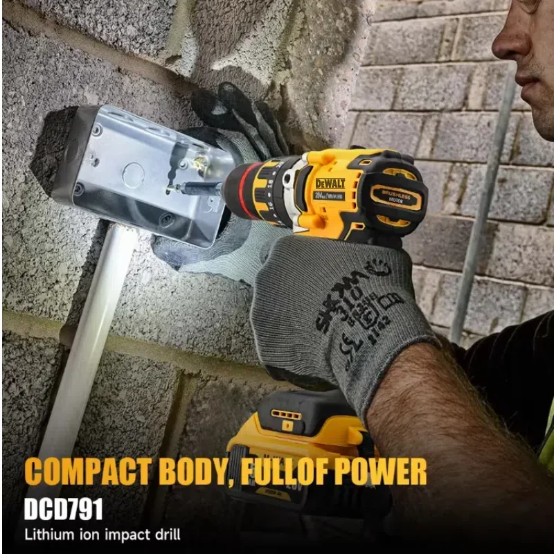 Dewalt DCD791 مثقاب لاسلكي بدون فرش أداة طاقة محمولة متعددة الوظائف قابلة لإعادة الشحن لبطارية ليثيوم Dewalt 20 فولت #3