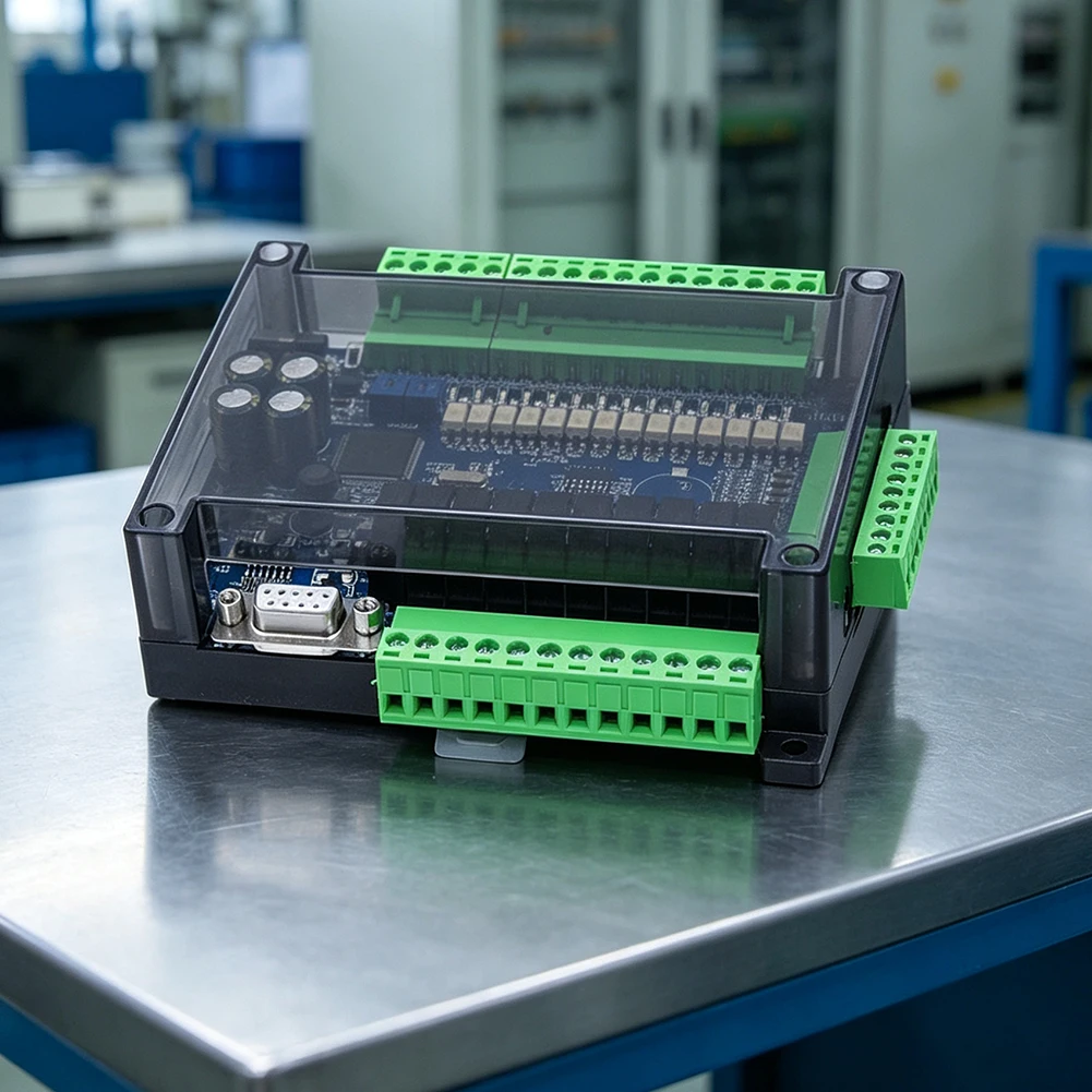 For Fx3u 24MR For PLC Control Board With Programmable 6 Channel Analog Input/Output Compact Design Space Saving For Control