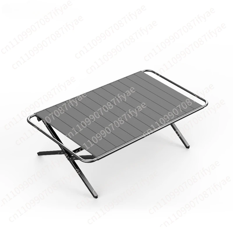 Outdoor aluminum alloy folding egg roll table can be spliced for extended picnic camping lightweight portable folding table