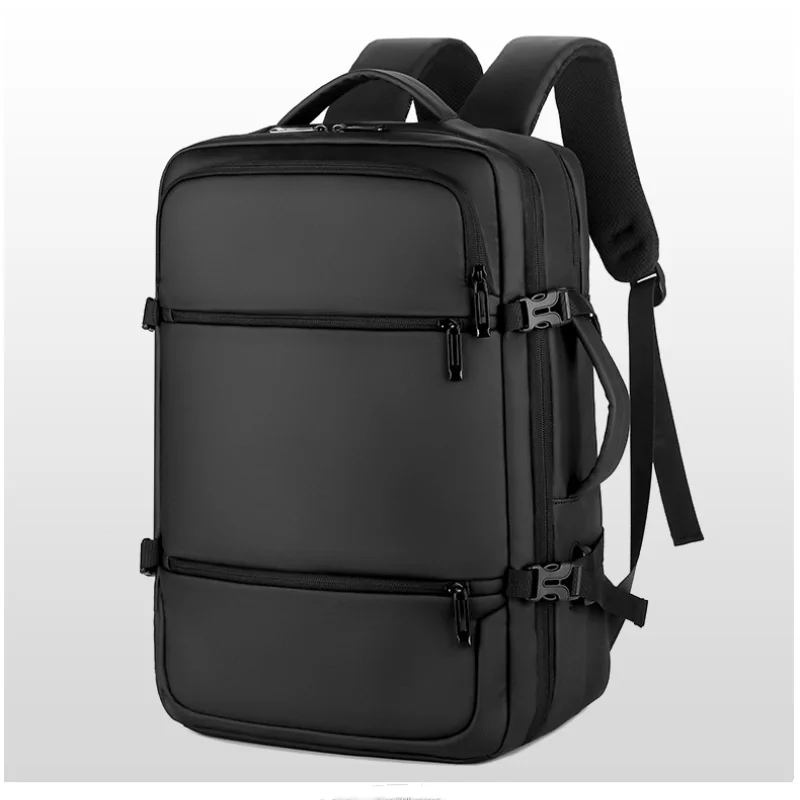 Men's Business Simple Backpack Large Capacity Short-distance Travel Backpack Leisure Fashion Computer Bag Portable USB Handbag