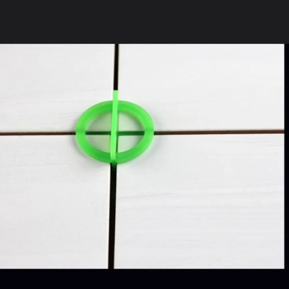 100Pcs Tile Leveling Cross 1.5mm Green Removable Tile Leveler System Base Flooring Wall Floor Construction Easy Install Remove